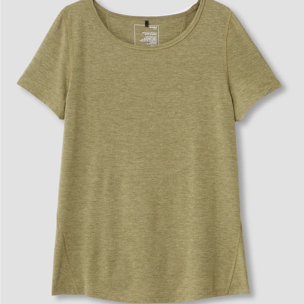 Mia Easy Tee in Heathered Olive (Size Small=14/16)
